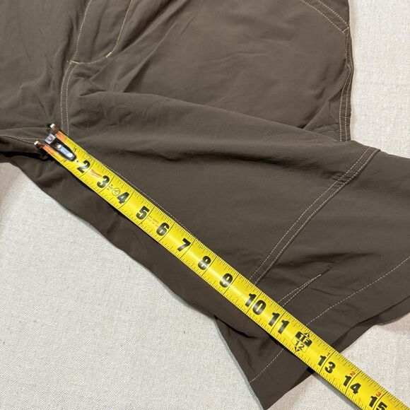Kuhl Cargo Shorts Mens 38 Brown 13” Outdoor Hiking Camping Performance Stretch - Picture 5 of 7